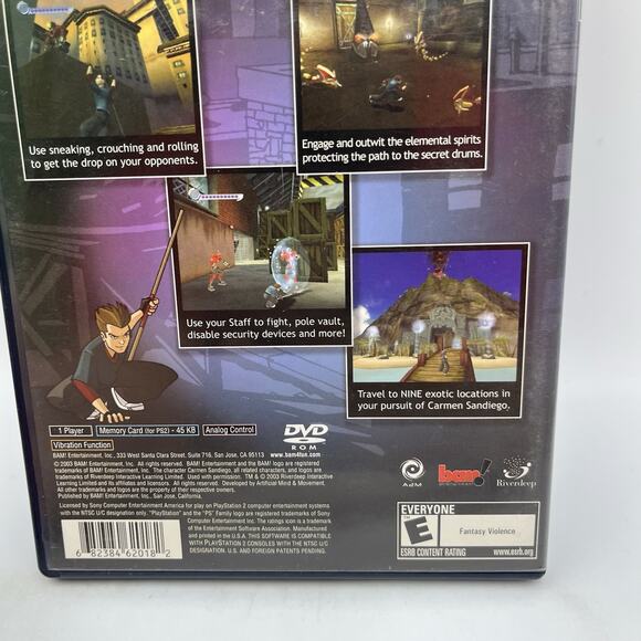 Carmen Sandiego The Secret of the Stolen Drums PS2 PlayStation 2 - Complete CIB - Picture 5 of 8
